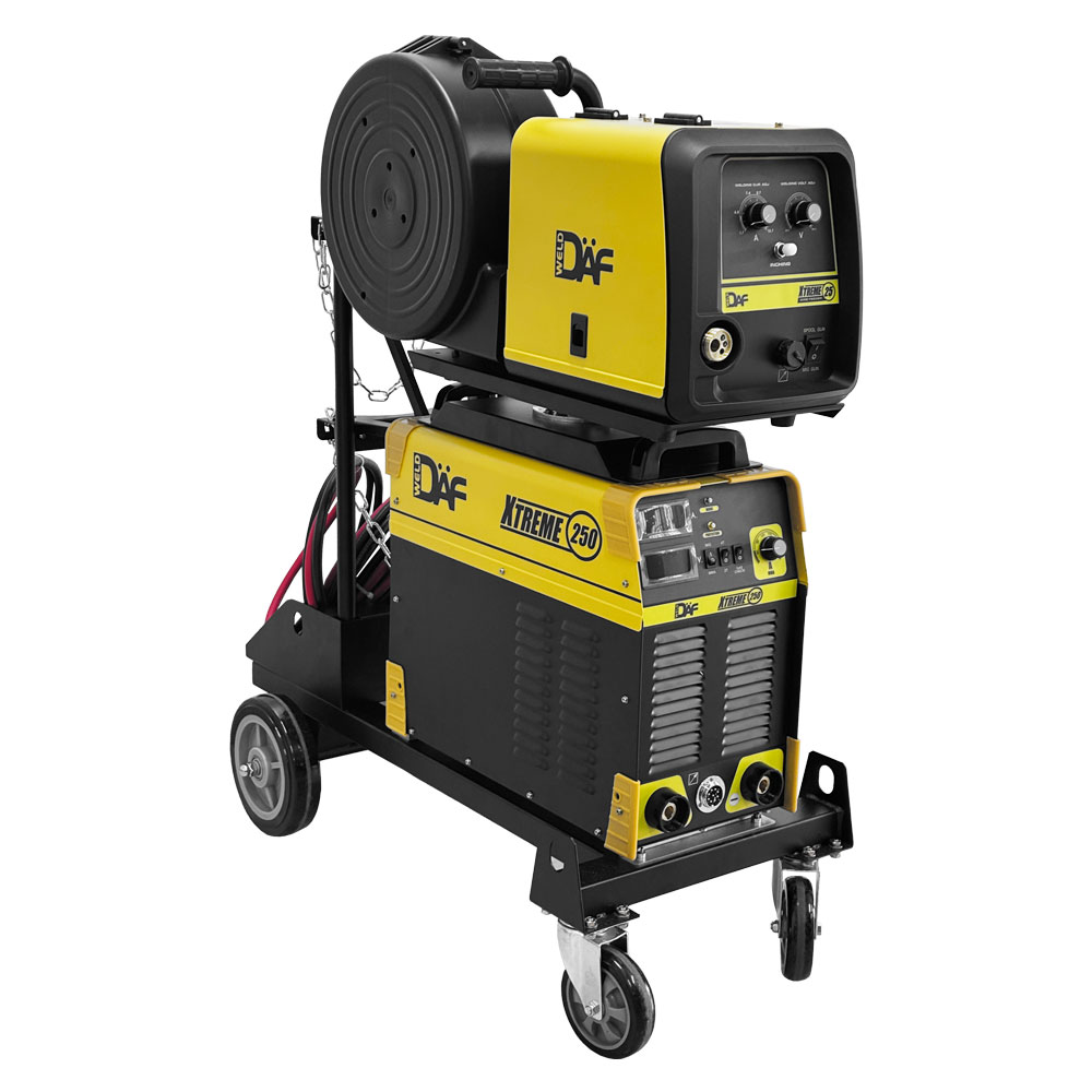 Soldadora Industrial Multiproceso de 250 Amperios. XTREME 250 es una máquina de soldar multiproceso